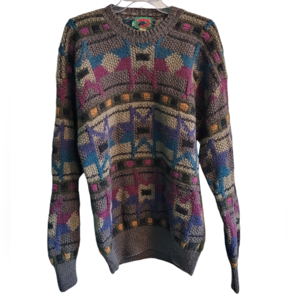 Vintage Knitted Boston Traders Wool Sweater